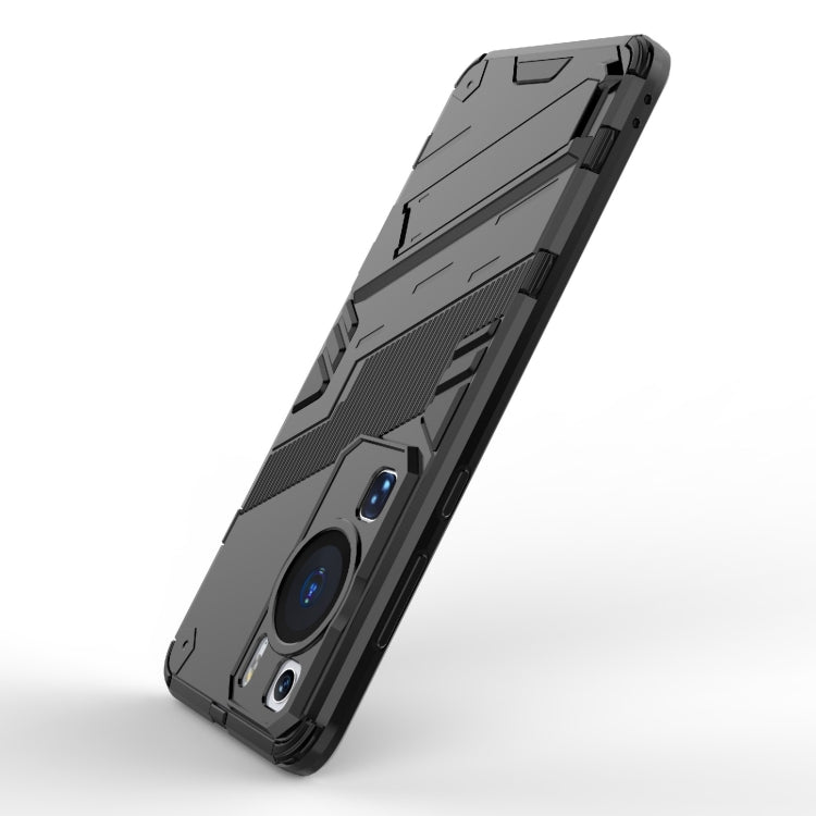 For Huawei P60 Punk Armor 2 in 1 PC + TPU Shockproof Phone Case with Invisible Holder