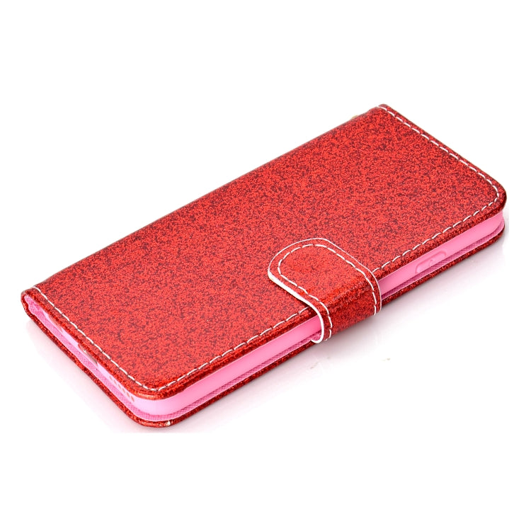 For iPhone 6 Glitter Powder Horizontal Flip Leather Case with Card Slots & Holder & Photo Frame & Wallet