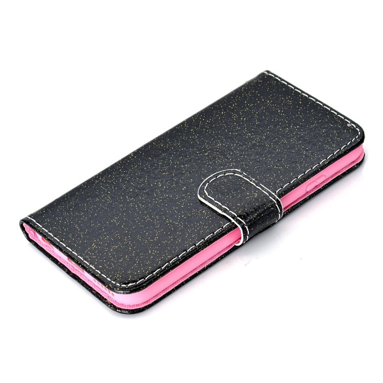 For iPhone 6 Glitter Powder Horizontal Flip Leather Case with Card Slots & Holder & Photo Frame & Wallet