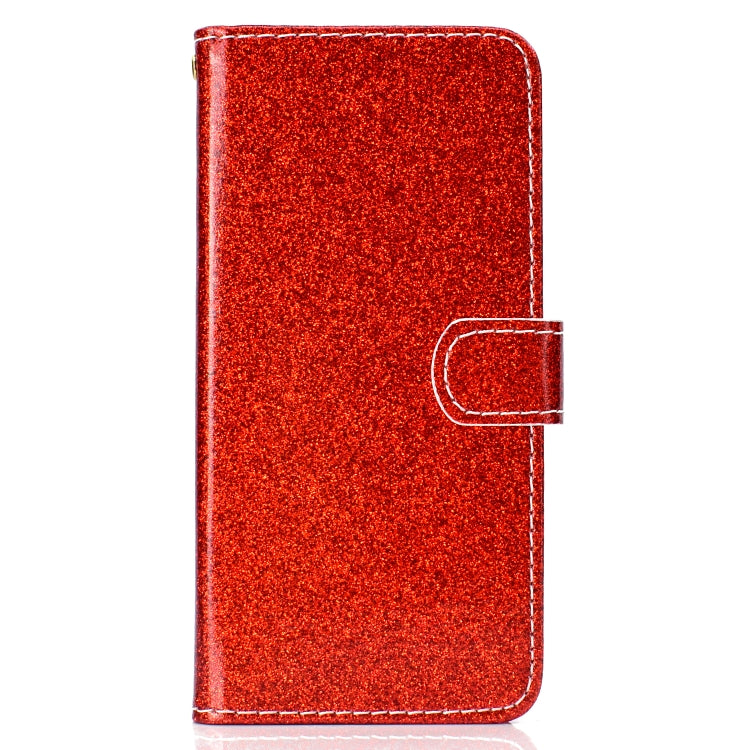 For iPhone 7 Glitter Powder Horizontal Flip Leather Case with Card Slots & Holder & Photo Frame & Wallet
