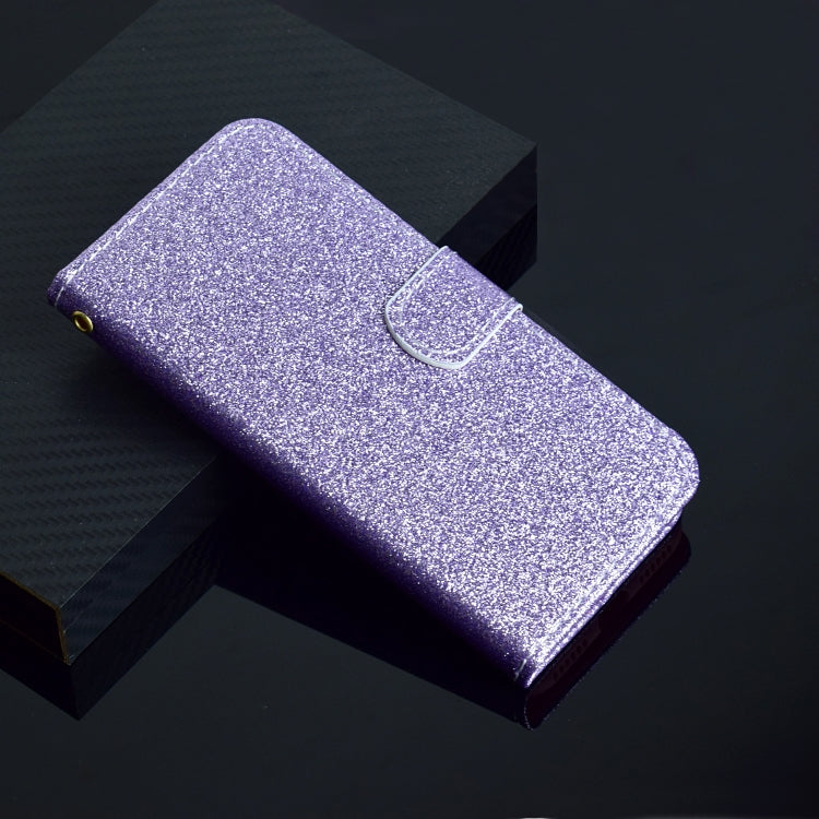 For iPhone 7 Glitter Powder Horizontal Flip Leather Case with Card Slots & Holder & Photo Frame & Wallet