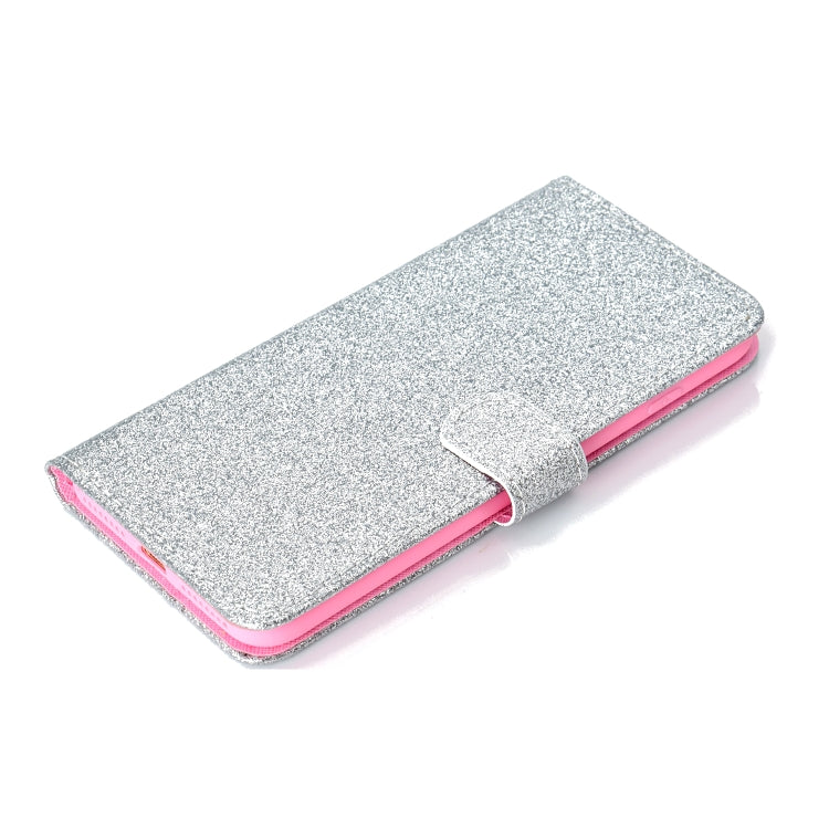 For iPhone 7 Plus Glitter Powder Horizontal Flip Leather Case with Card Slots & Holder & Photo Frame & Wallet