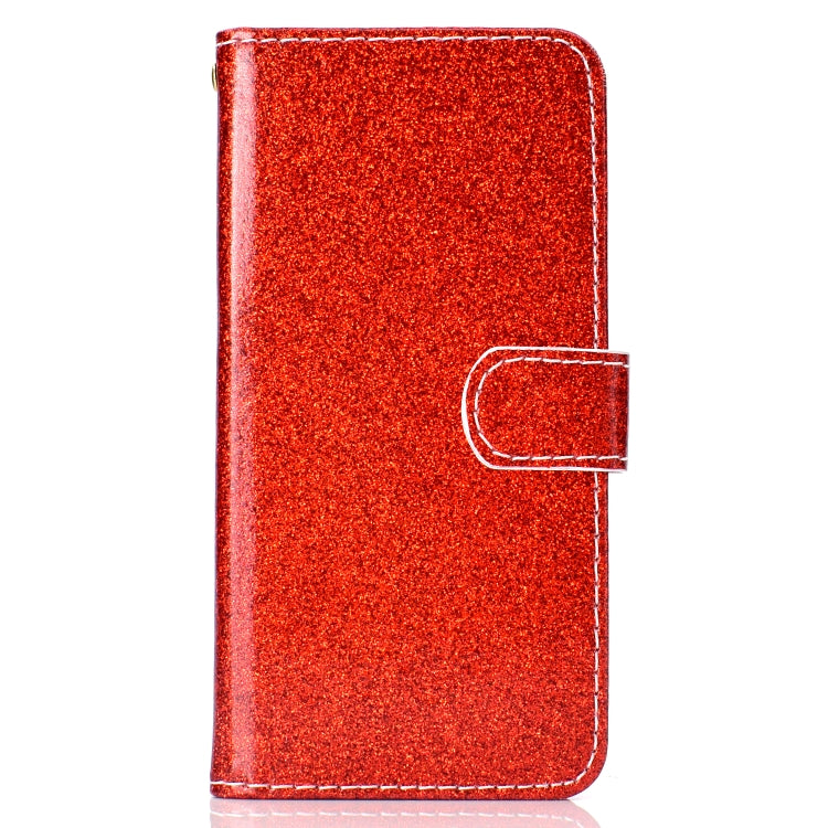 For iPhone 7 Plus Glitter Powder Horizontal Flip Leather Case with Card Slots & Holder & Photo Frame & Wallet