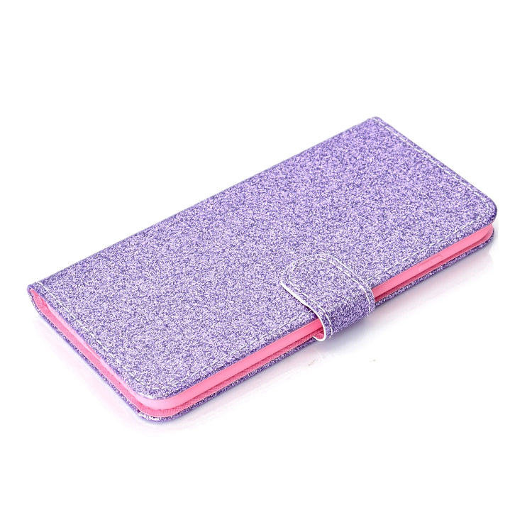 For iPhone 7 Plus Glitter Powder Horizontal Flip Leather Case with Card Slots & Holder & Photo Frame & Wallet