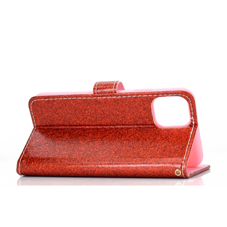 For iPhone 11 Glitter Powder Horizontal Flip Leather Case with Card Slots & Holder & Photo Frame & Wallet
