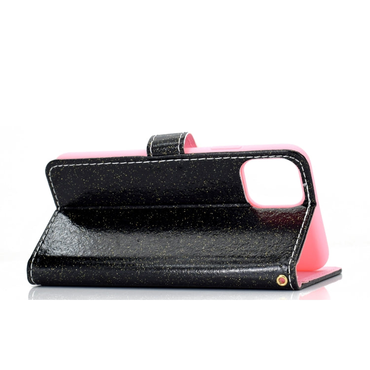 For iPhone 11 Glitter Powder Horizontal Flip Leather Case with Card Slots & Holder & Photo Frame & Wallet