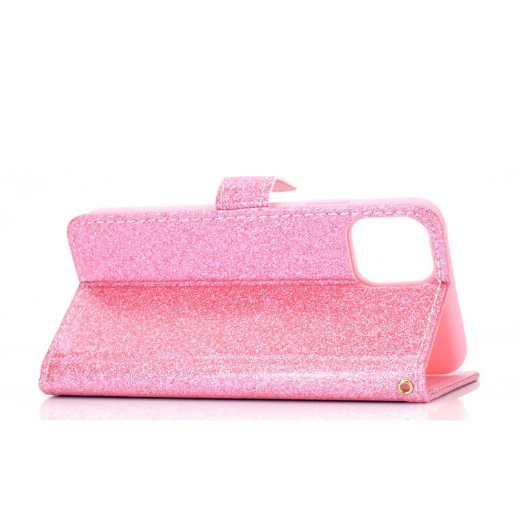 Fro iPhone 11 Pro Max Glitter Powder Horizontal Flip Leather Case with Card Slots & Holder & Photo Frame & Wallet