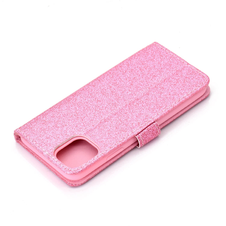 Fro iPhone 11 Pro Max Glitter Powder Horizontal Flip Leather Case with Card Slots & Holder & Photo Frame & Wallet