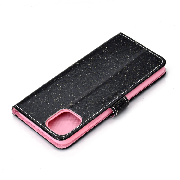 Fro iPhone 11 Pro Max Glitter Powder Horizontal Flip Leather Case with Card Slots & Holder & Photo Frame & Wallet