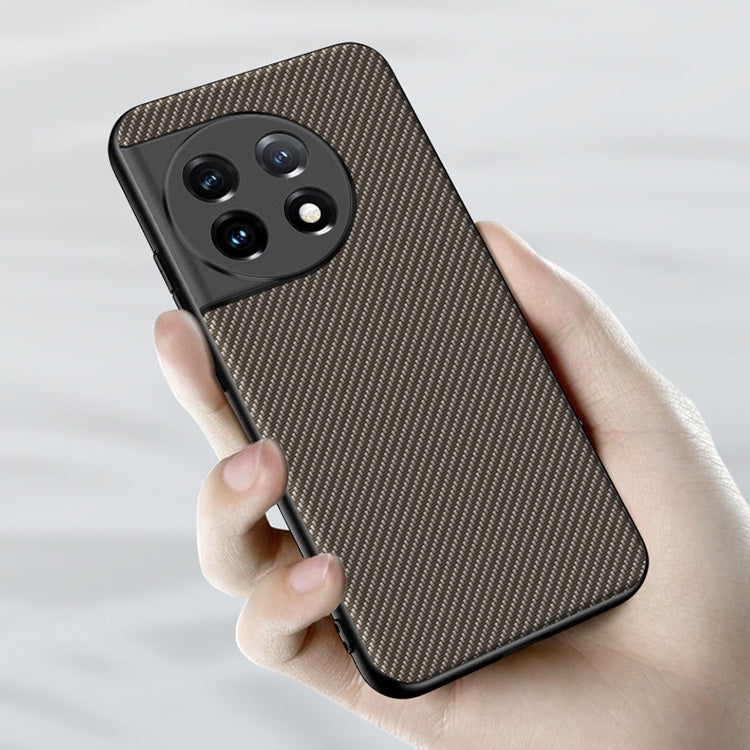 For OnePlus 11 Ultra-thin Carbon Fiber Texture Printing Phone Case