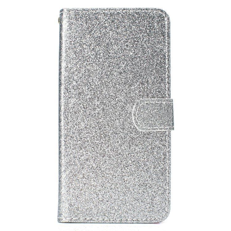 For iPhone XR Glitter Powder Horizontal Flip Leather Case with Card Slots & Holder & Photo Frame & Wallet
