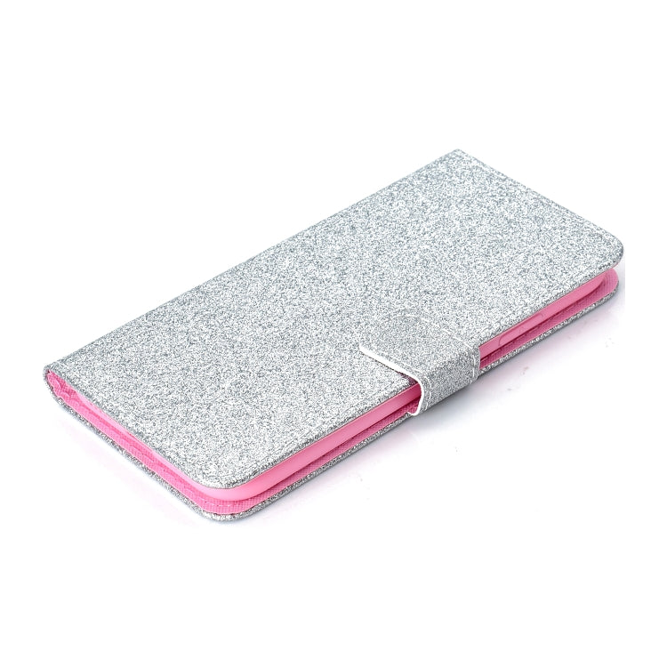 For iPhone XR Glitter Powder Horizontal Flip Leather Case with Card Slots & Holder & Photo Frame & Wallet