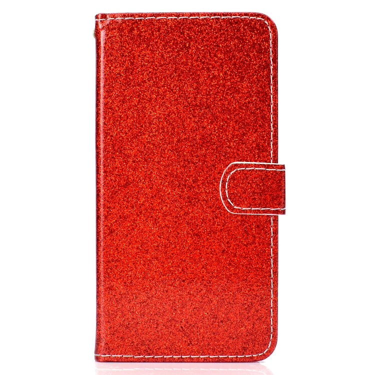For iPhone XR Glitter Powder Horizontal Flip Leather Case with Card Slots & Holder & Photo Frame & Wallet