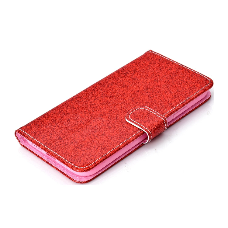 For iPhone XR Glitter Powder Horizontal Flip Leather Case with Card Slots & Holder & Photo Frame & Wallet