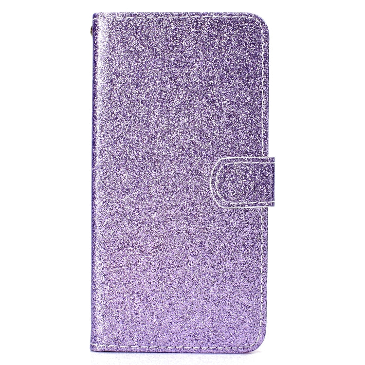 For iPhone XR Glitter Powder Horizontal Flip Leather Case with Card Slots & Holder & Photo Frame & Wallet