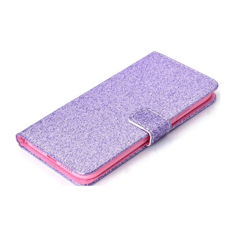 For iPhone XR Glitter Powder Horizontal Flip Leather Case with Card Slots & Holder & Photo Frame & Wallet