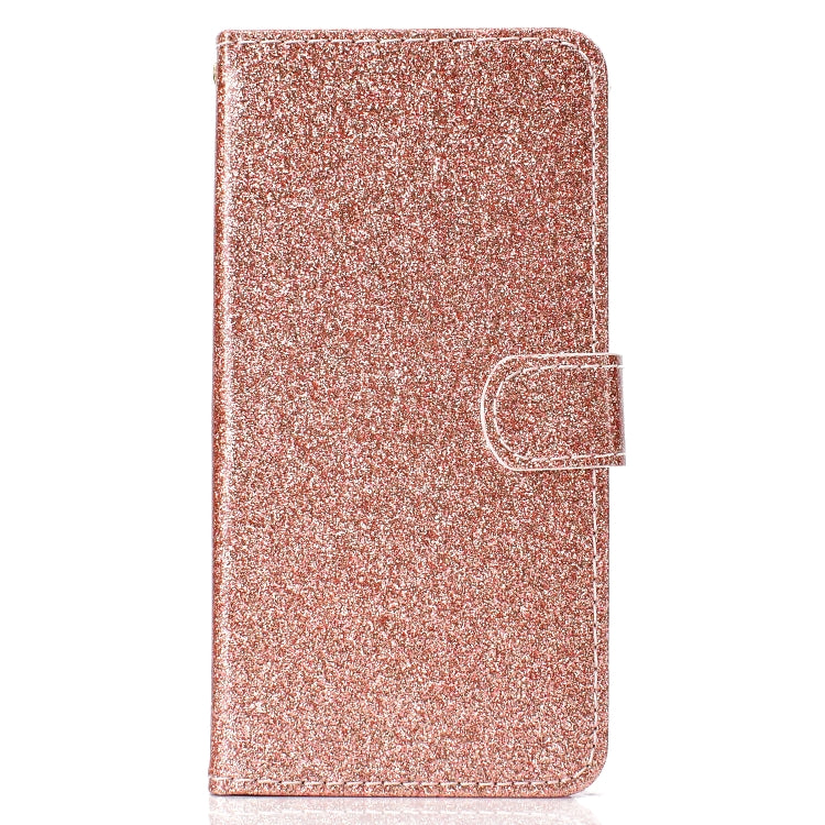 For iPhone XR Glitter Powder Horizontal Flip Leather Case with Card Slots & Holder & Photo Frame & Wallet