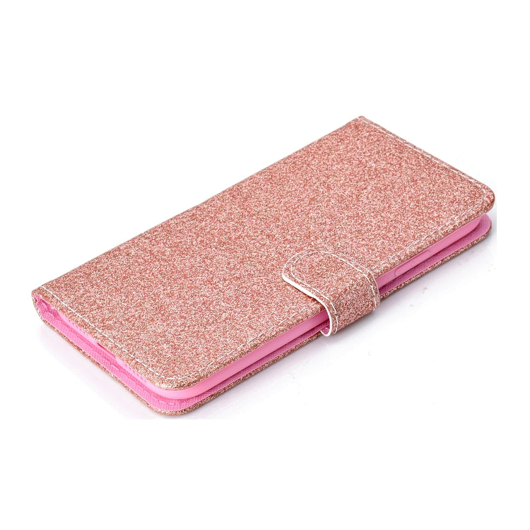 For iPhone XR Glitter Powder Horizontal Flip Leather Case with Card Slots & Holder & Photo Frame & Wallet