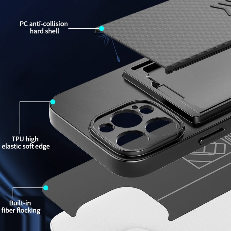 For iPhone 14 Magic Cards Box TPU + PC Phone Case