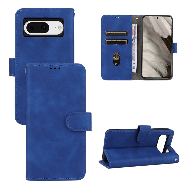 For Google Pixel 8 Skin Feel Magnetic Flip Leather Phone Case