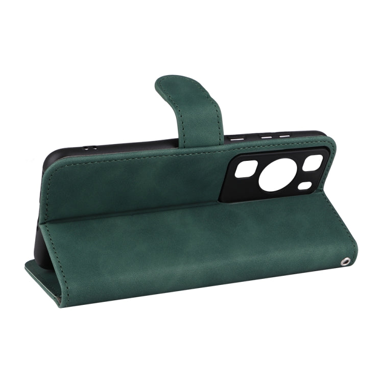 For Huawei P60 / P60 Pro Skin Feel Magnetic Flip Leather Phone Case