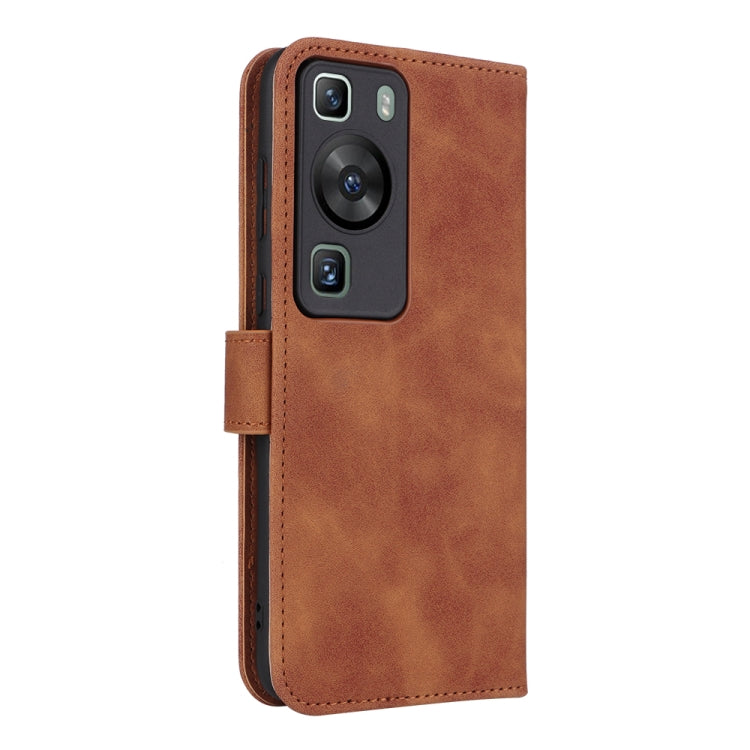 For Huawei P60 / P60 Pro Skin Feel Magnetic Flip Leather Phone Case