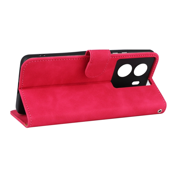 For vivo iQOO Z7 Skin Feel Magnetic Flip Leather Phone Case