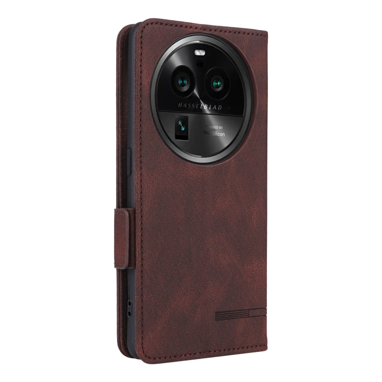 For OPPO Find X6 Magnetic Clasp Flip Leather Phone Case