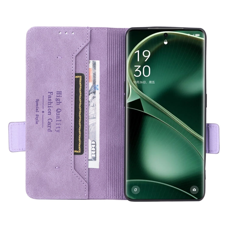 For OPPO Find X6 Magnetic Clasp Flip Leather Phone Case