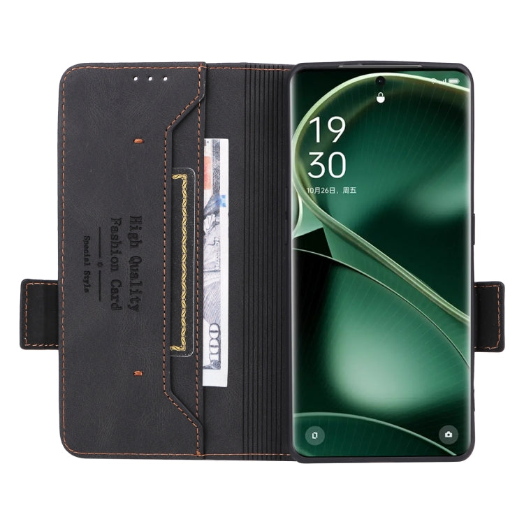 For OPPO Find X6 Magnetic Clasp Flip Leather Phone Case
