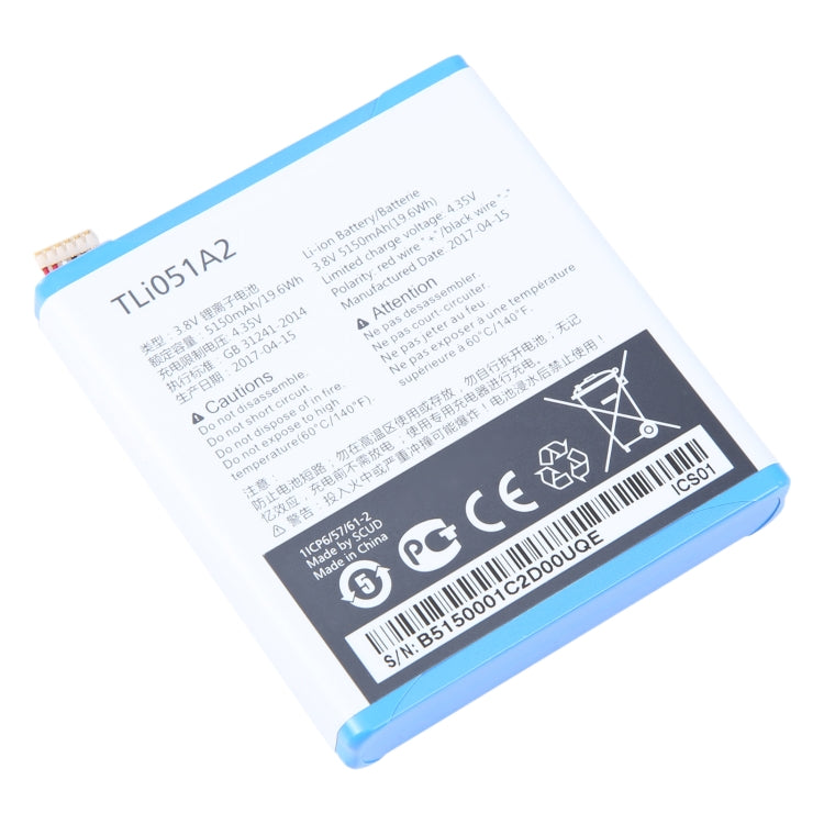 For Alcatel One Touch EE60 4G Y854VB TLiA2 5150mAh Battery Replacement