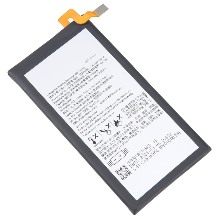 For Blackberry KEY2 3360mAh Battery Replacement TLP035B1