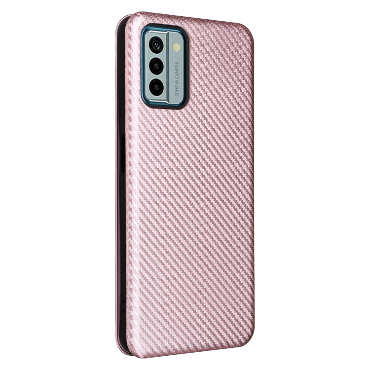 For Nokia G22 Carbon Fiber Texture Flip Leather Phone Case