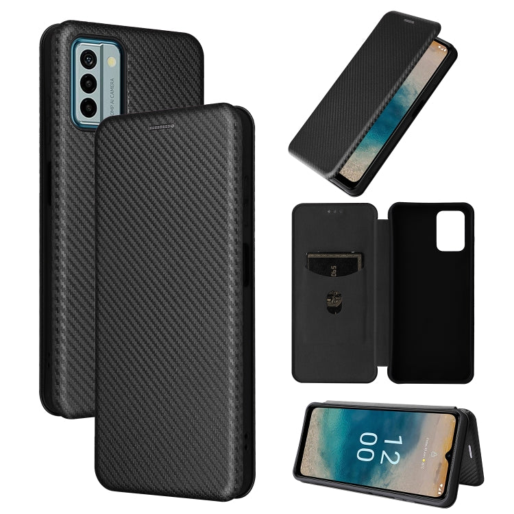 For Nokia G22 Carbon Fiber Texture Flip Leather Phone Case