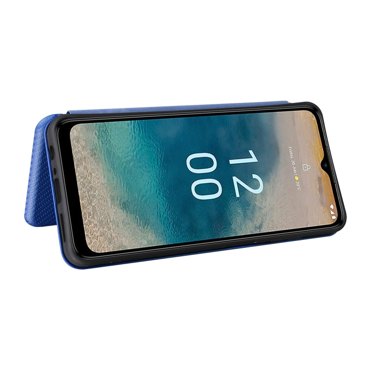 For Nokia G22 Carbon Fiber Texture Flip Leather Phone Case