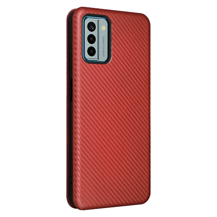 For Nokia G22 Carbon Fiber Texture Flip Leather Phone Case