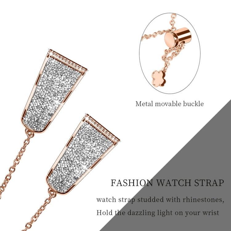 For Garmin Venu / Venu 2 Plus / Venu Sq / Sq2 20mm Diamond Chain Mental Watch Band