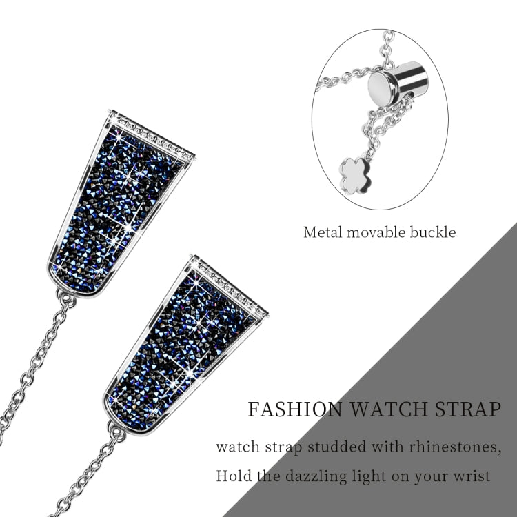 For Garmin Venu / Venu 2 Plus / Venu Sq / Sq2 20mm Diamond Chain Mental Watch Band