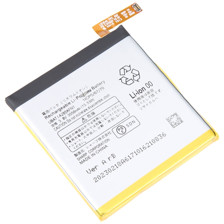 For Sharp R1 3550mAh Battery Replacement UBAT I A280AFN1