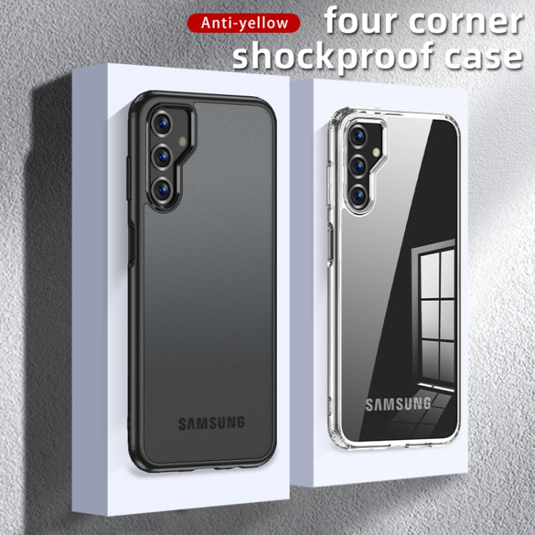 For Samsung Galaxy M14 Armor Clear TPU Hard PC Phone Case