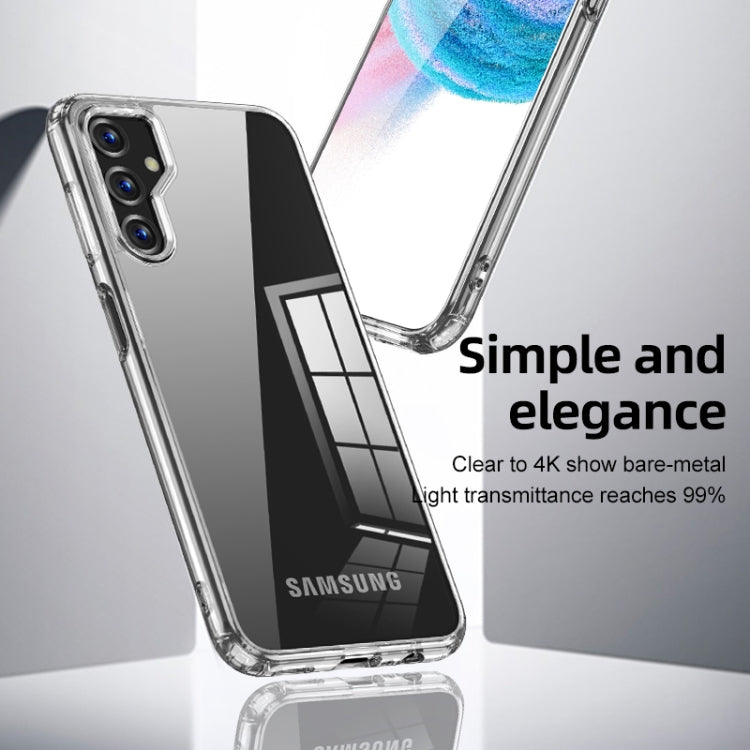 For Samsung Galaxy M14 Armor Clear TPU Hard PC Phone Case