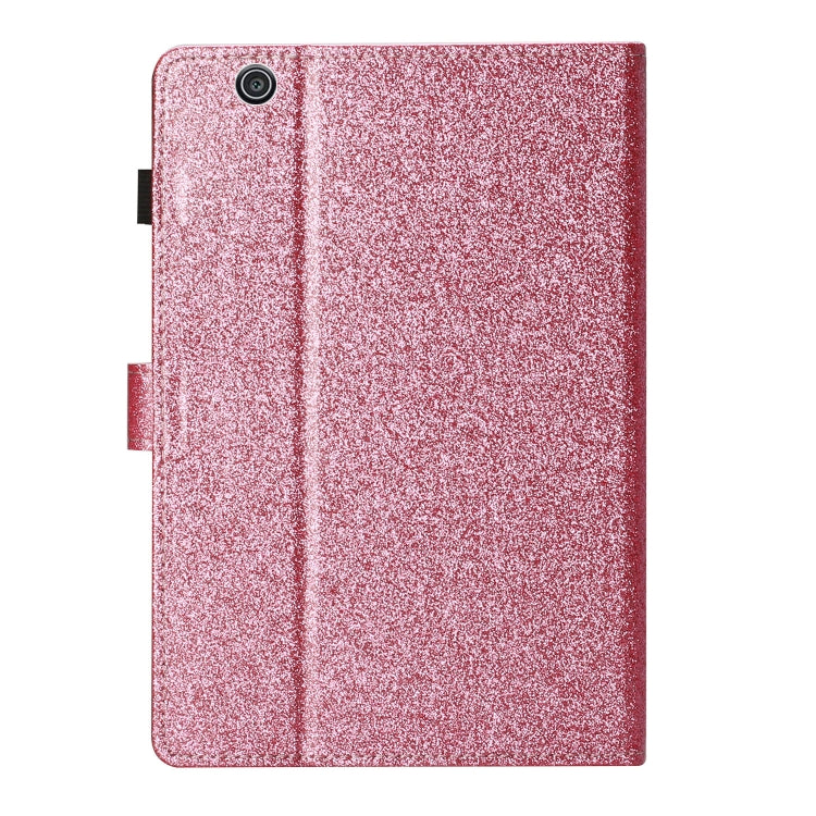 For Huawei MediaPad T3 7.0 Glitter Powder Love Buckle Horizontal Flip Leather Case with Holder & Card Slots