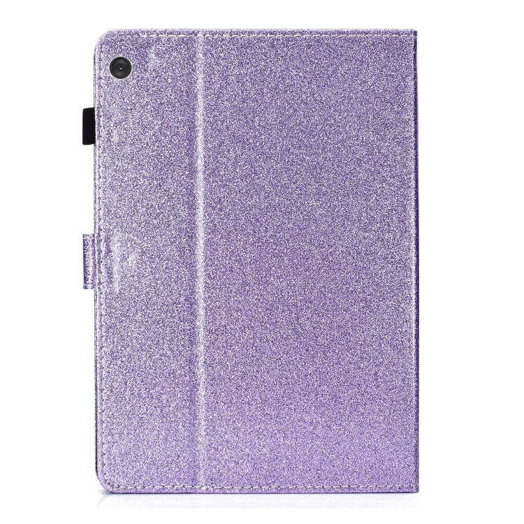 For Lenovo Tab M10 X605F X505 Glitter Powder Love Buckle Horizontal Flip Leather Case with Holder & Card Slots