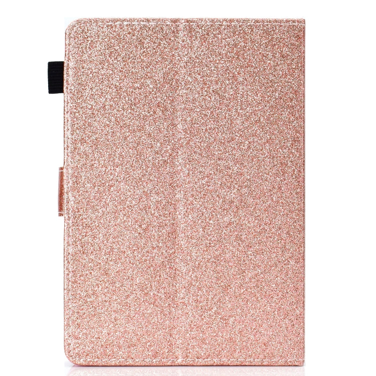 For 7 inch Universal Tablet PC Glitter Powder Love Buckle Horizontal Flip Leather Case with Holder & Card Slots