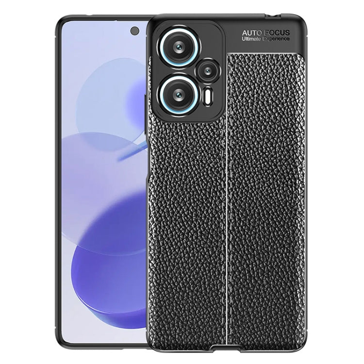 For Xiaomi Redmi Note 12 Turbo Litchi Texture Shockproof TPU Phone Case