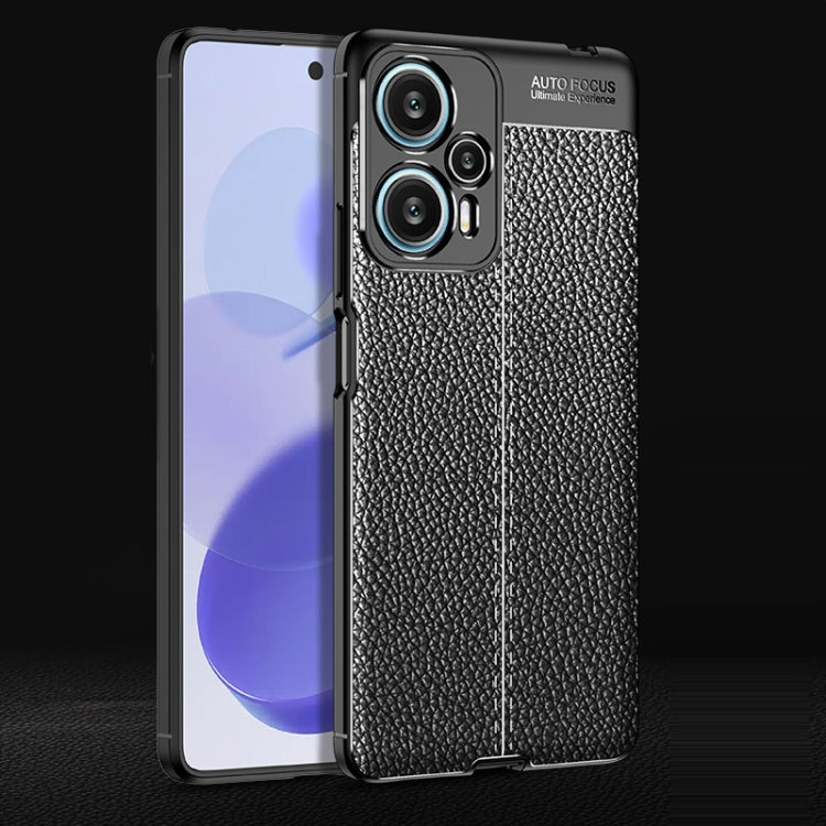 For Xiaomi Redmi Note 12 Turbo Litchi Texture Shockproof TPU Phone Case