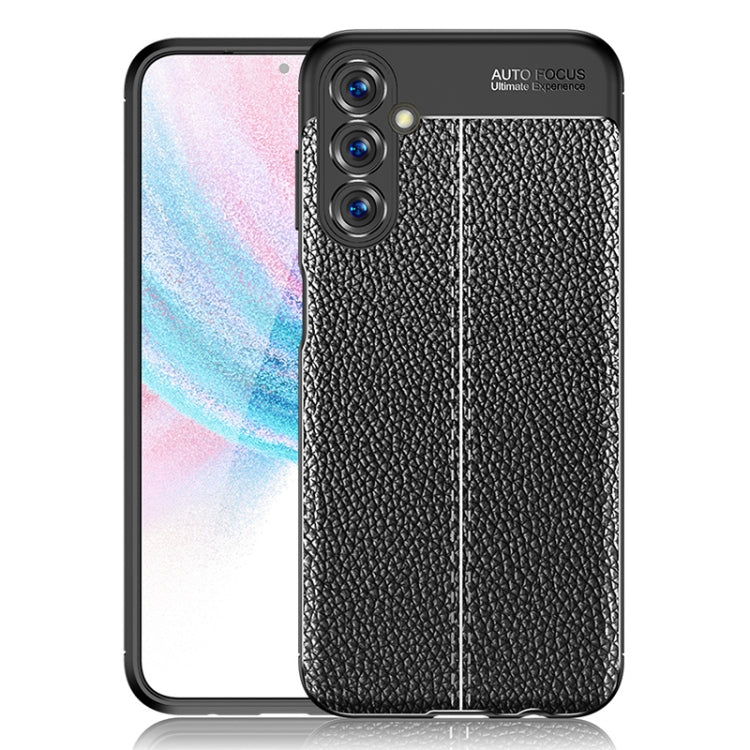 For Samsung Galaxy M14 Litchi Texture Shockproof TPU Phone Case
