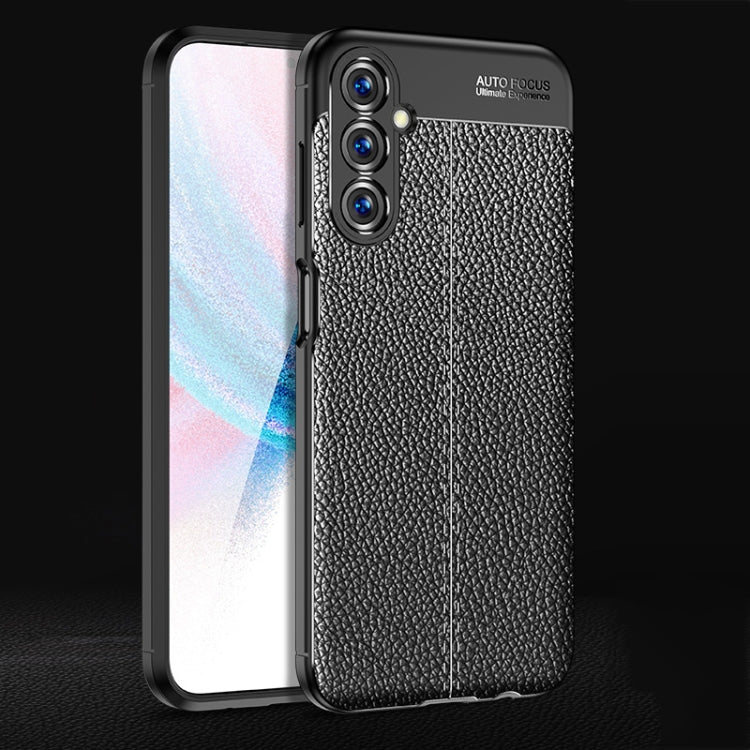 For Samsung Galaxy M14 Litchi Texture Shockproof TPU Phone Case