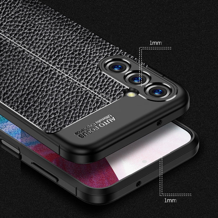 For Samsung Galaxy M14 Litchi Texture Shockproof TPU Phone Case
