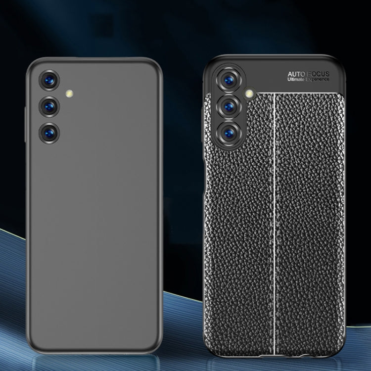 For Samsung Galaxy M14 Litchi Texture Shockproof TPU Phone Case